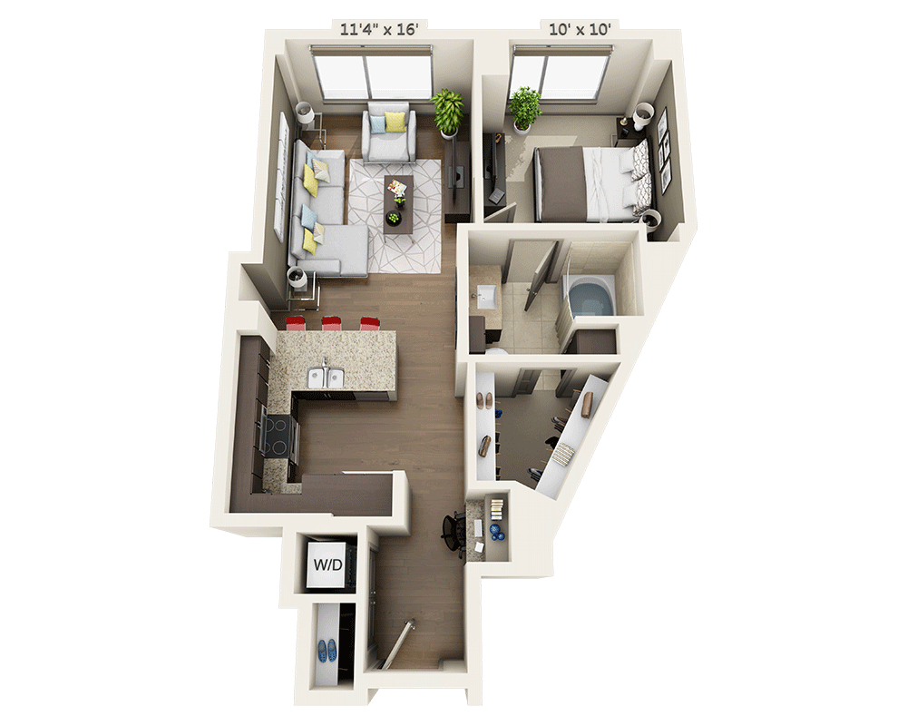 One Bedroom A1B-PH