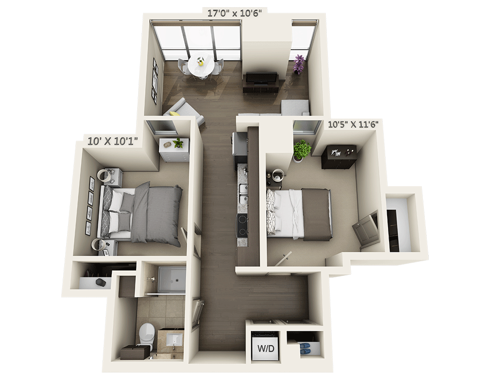 Two Bedroom B1A