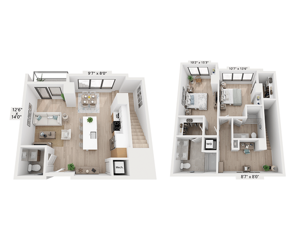 Two Bed Townhome - B2.5THD1