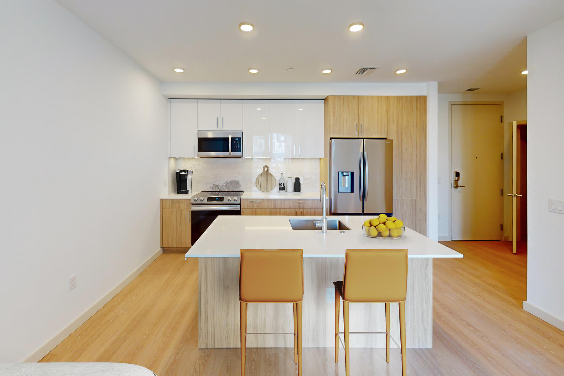 101 N Meridian staged kitchen