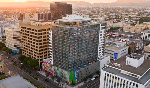  3033 Wilshire Drone view