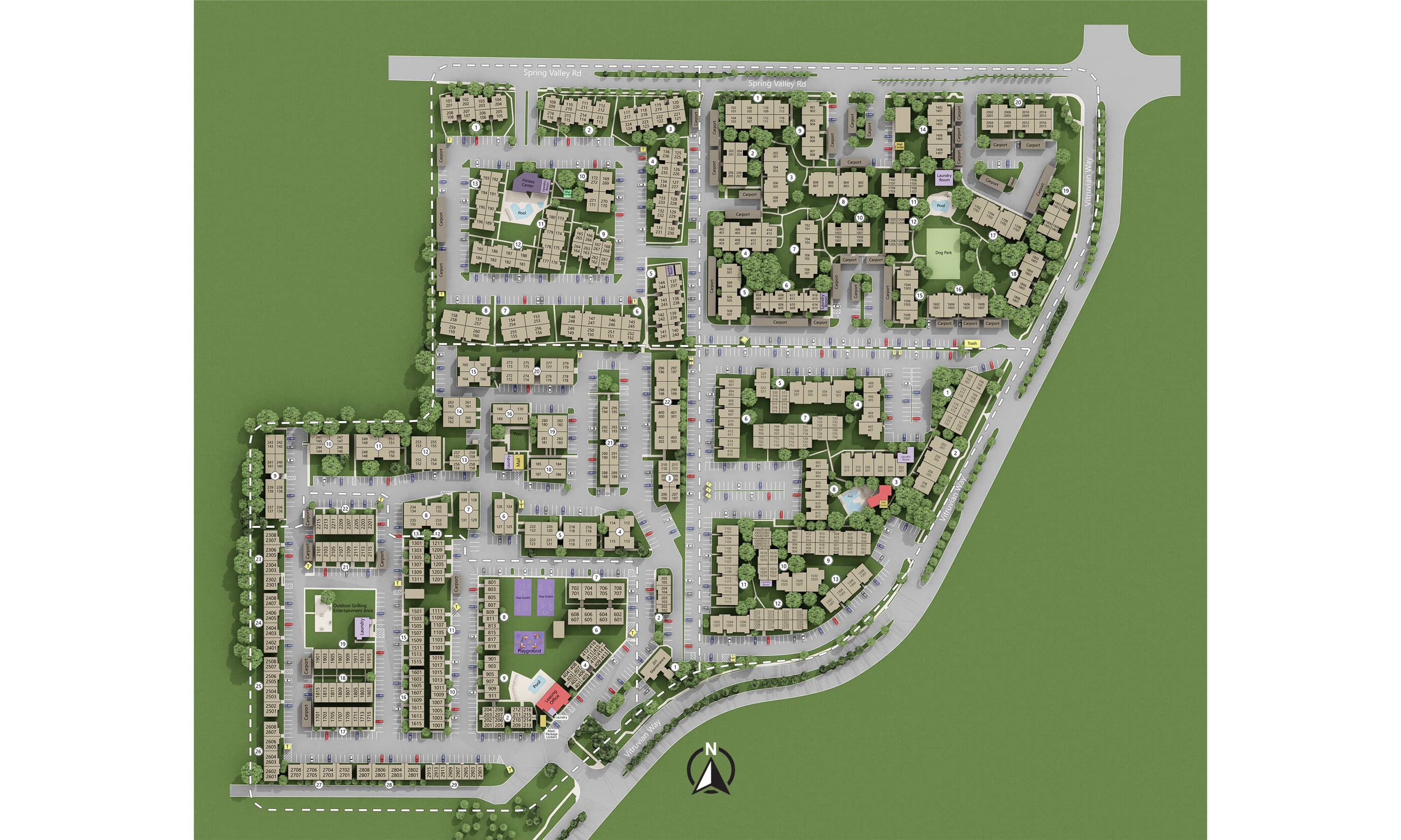 T In The Park Location Map Interactive Map | Addison Apartments at the Park