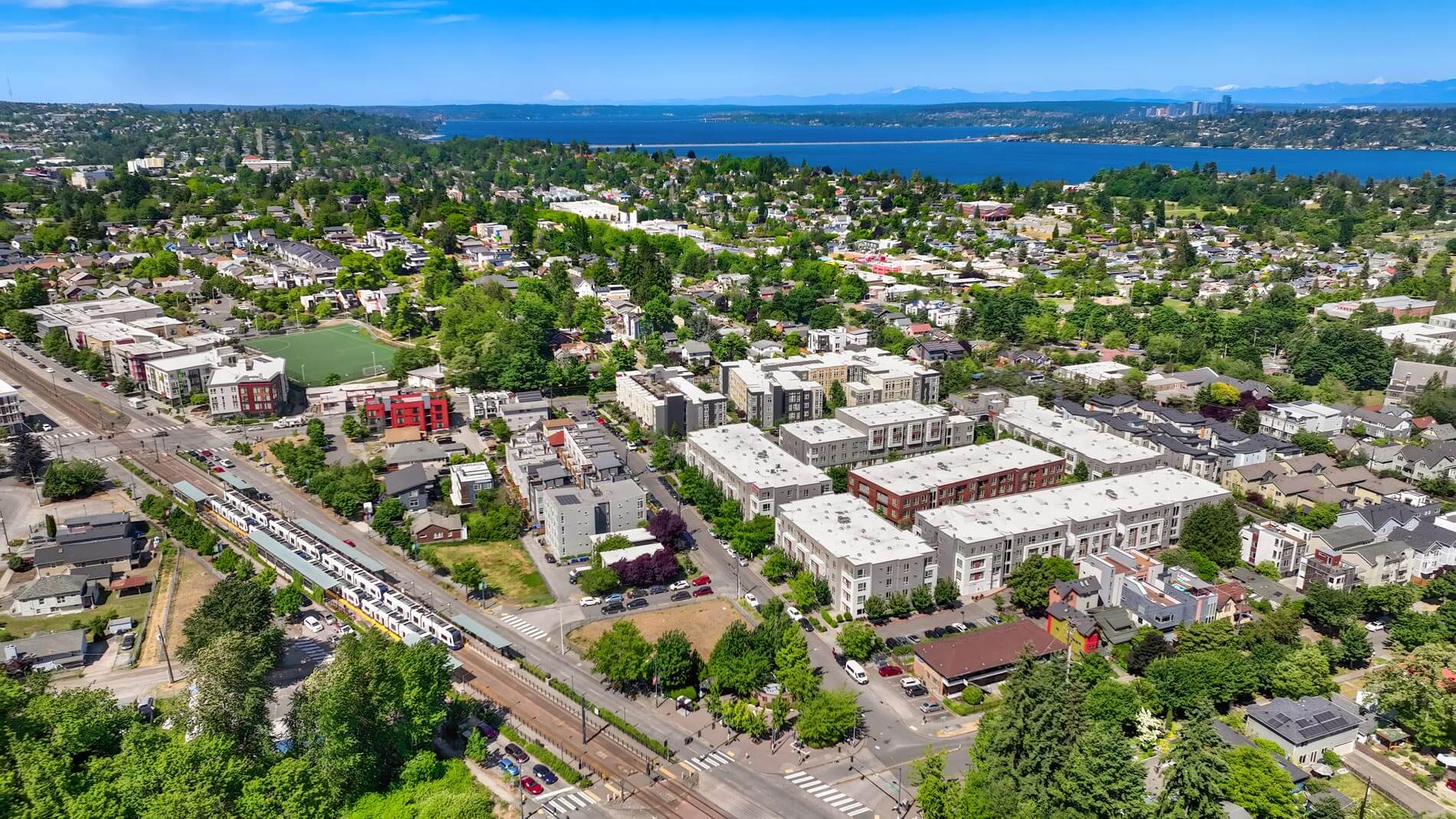 Cityline drone exterior building