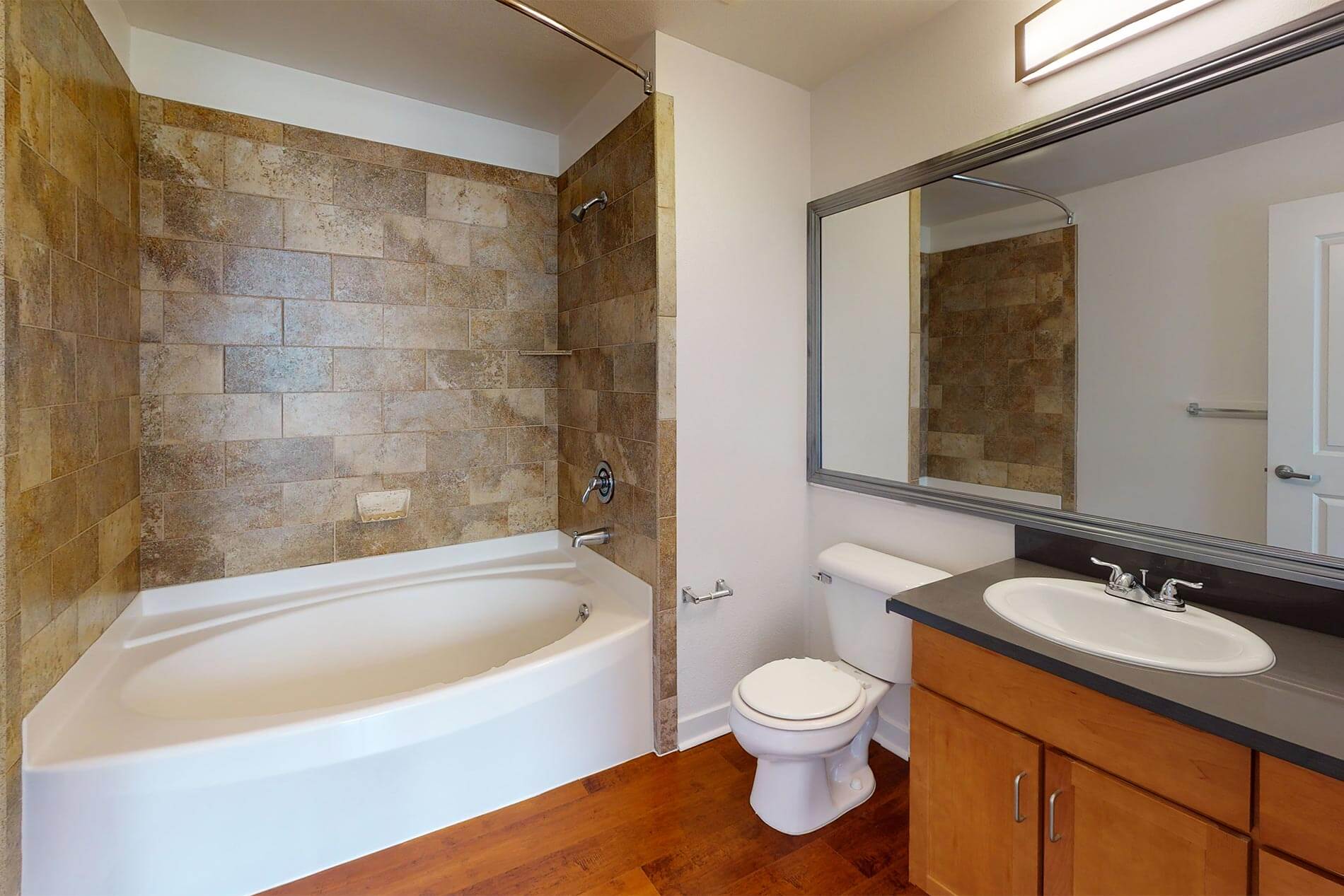 Edgewater apartment bathroom