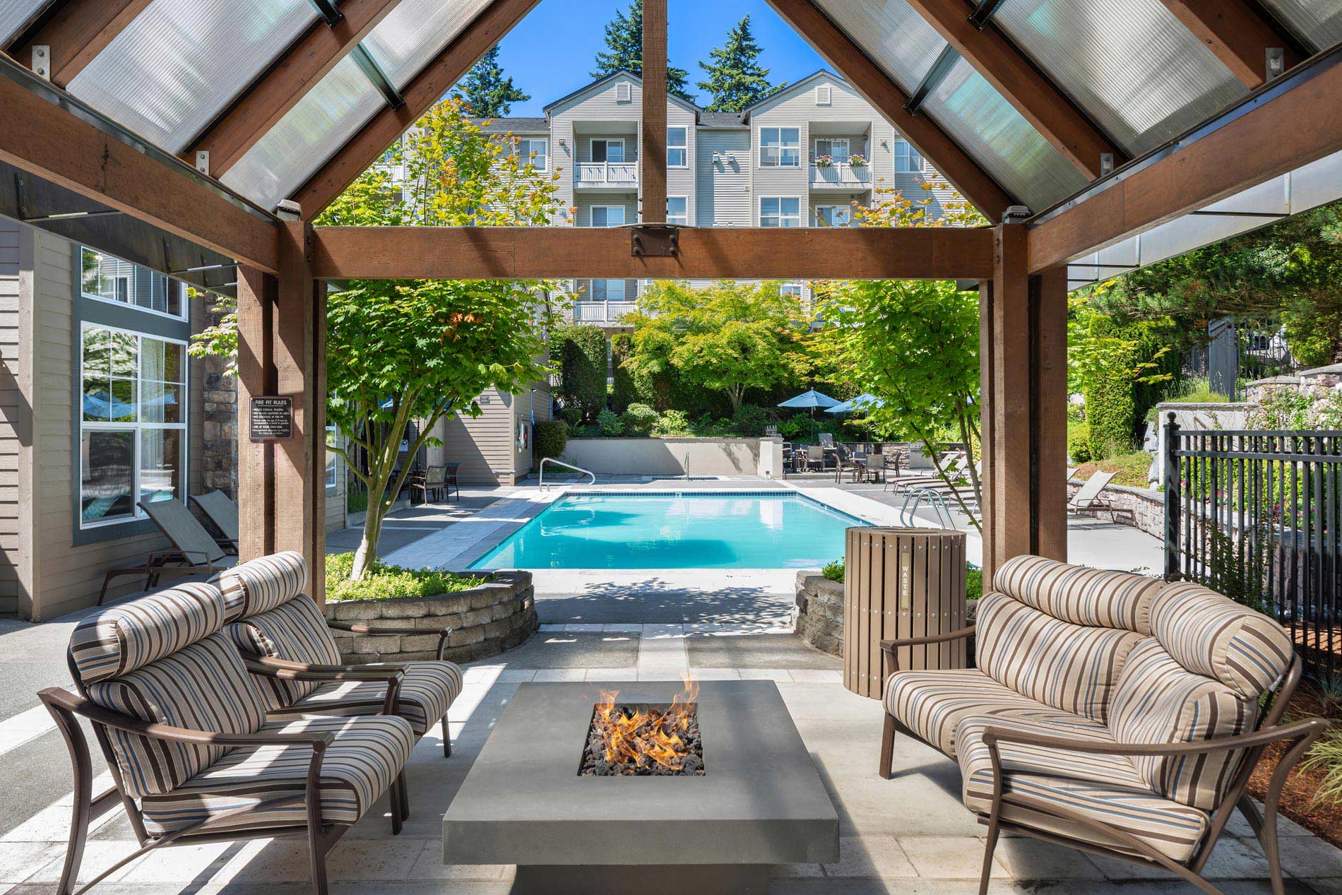 Hearthstone patio by the pool