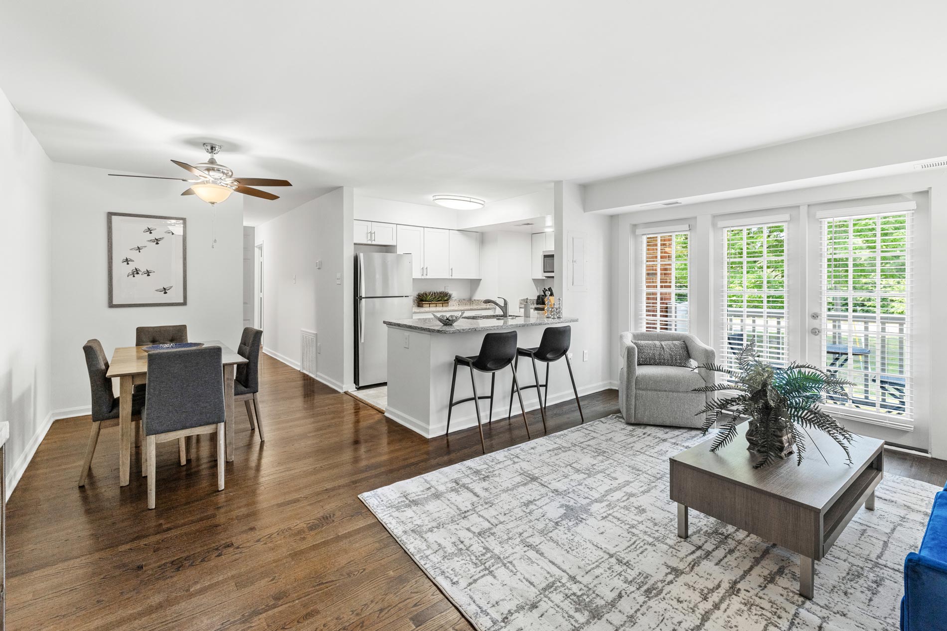 Legacy At Mayland staged kitchen and dining room