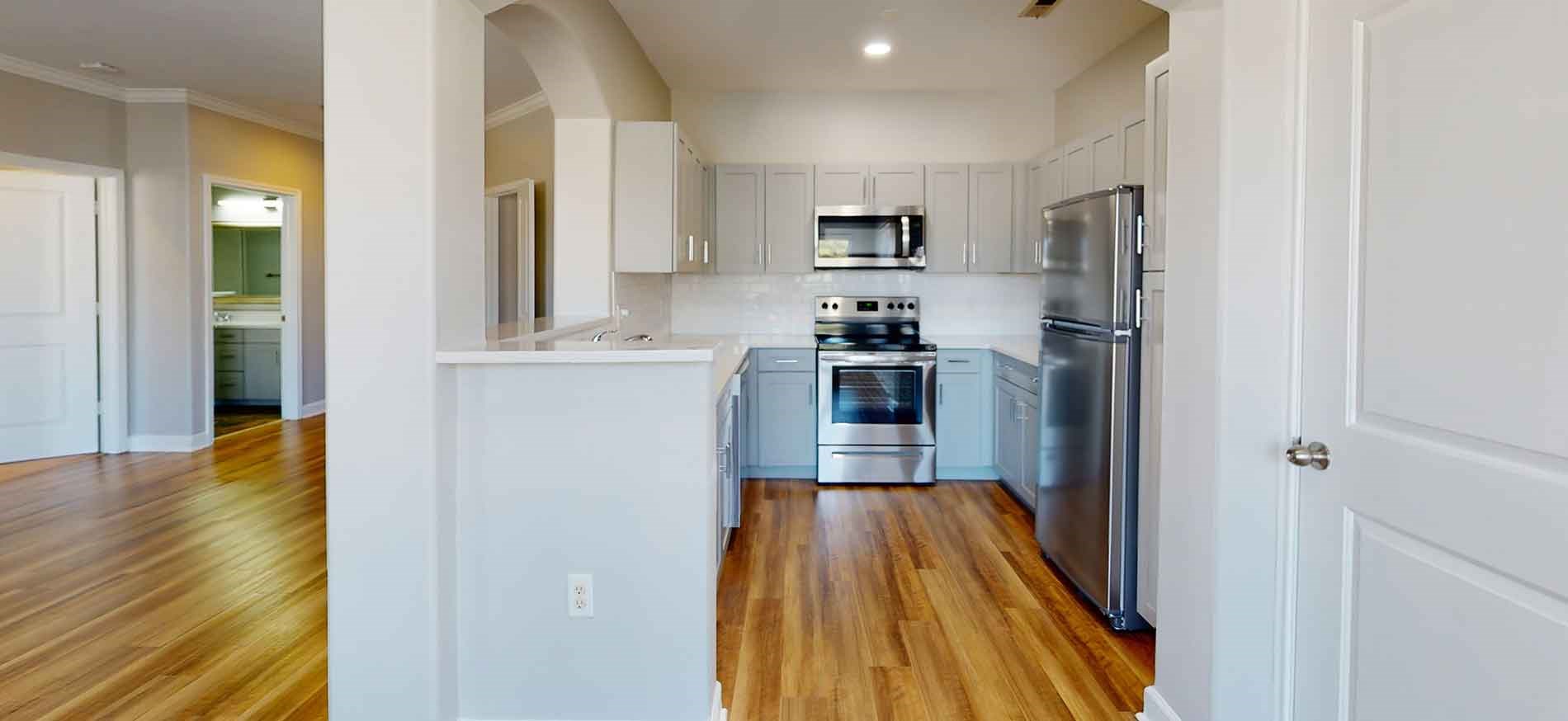 Lodge at Foxborough apartment kitchen