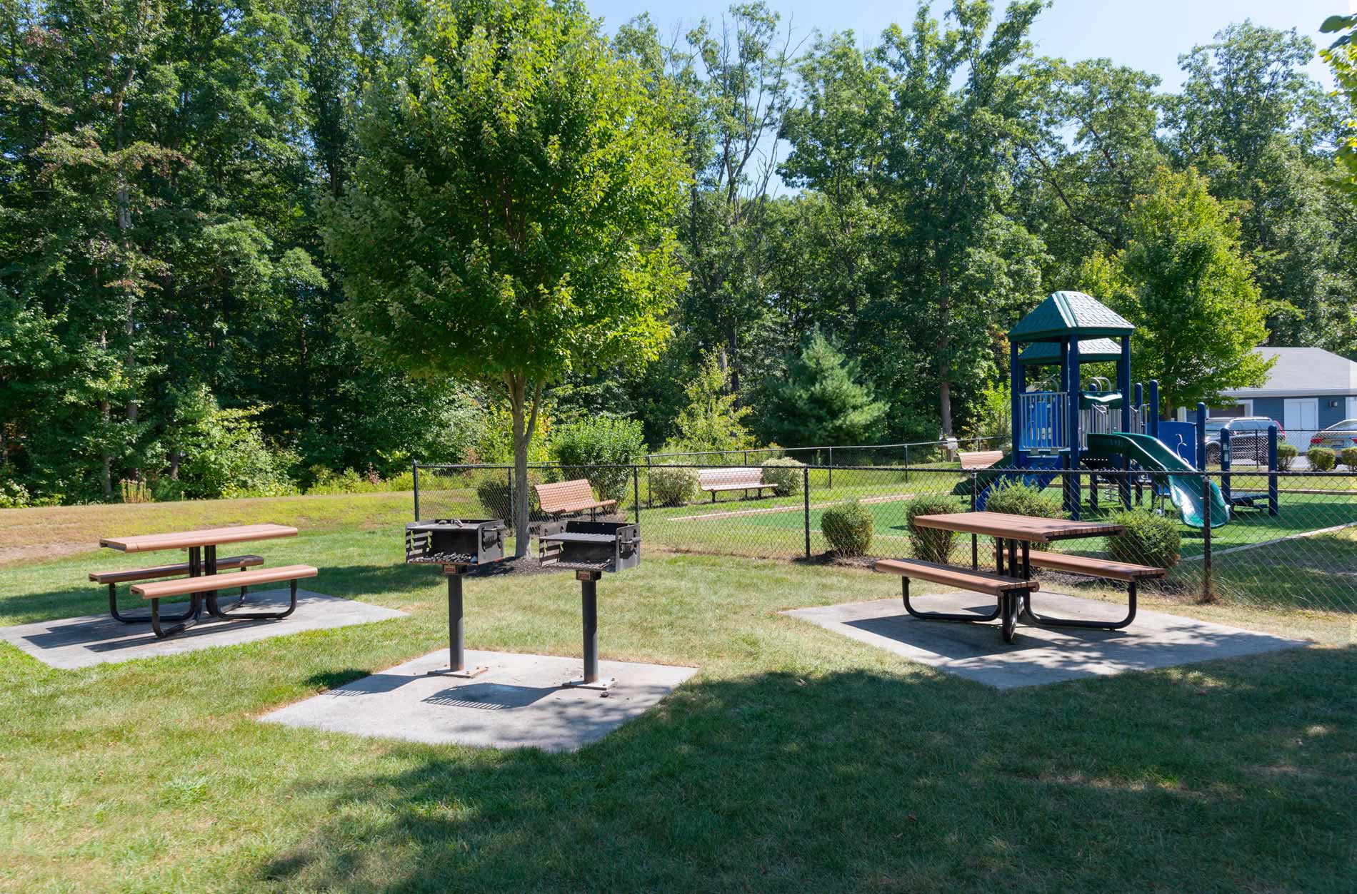 One Upland grilling area