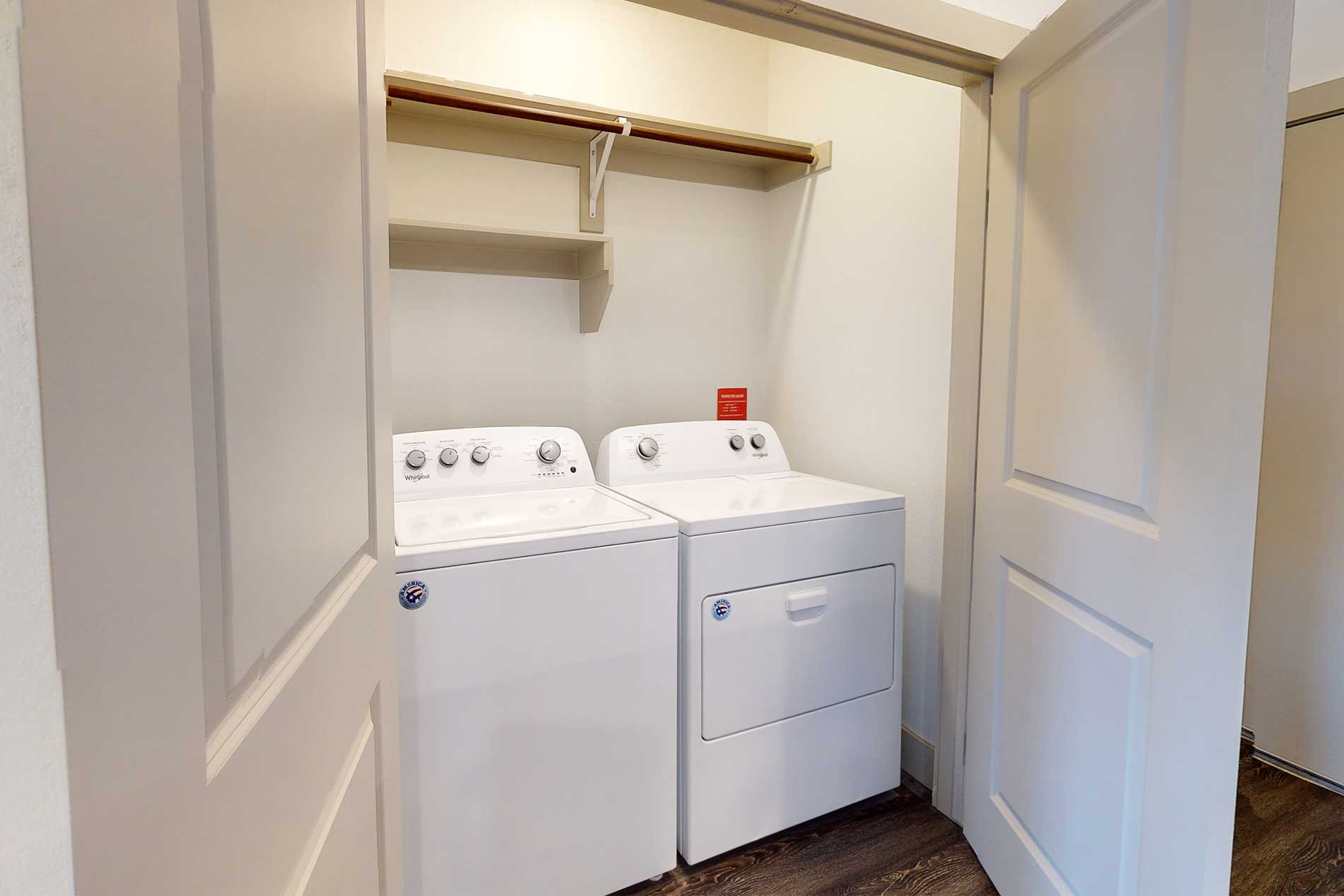 The Canal apartment laundry room