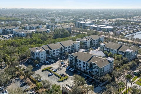 The Preserve at Gateway drone building exterior